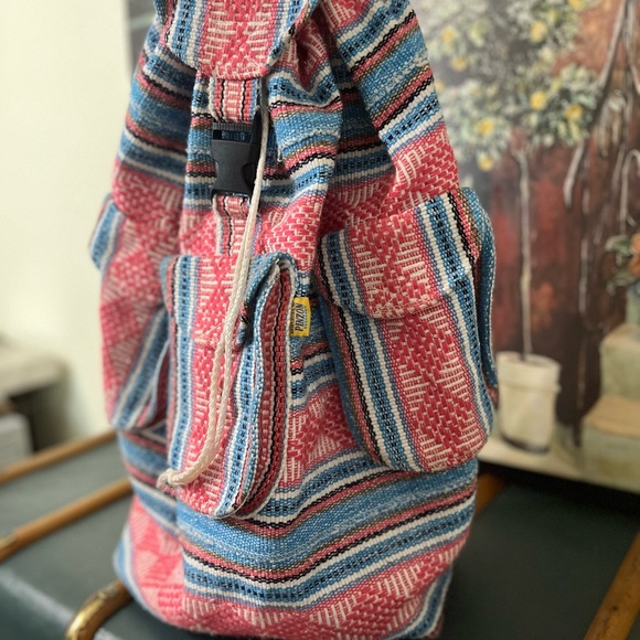 Colorful Striped Backpack - Picture 2 of 7